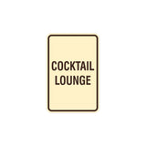 Portrait Round Cocktail Lounge Sign