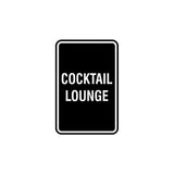Portrait Round Cocktail Lounge Sign