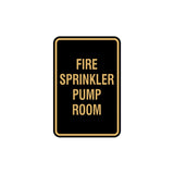 Portrait Round Fire Sprinkler Pump Room Sign