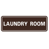 Dark Brown Standard Laundry Sign