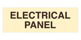 Ivory / Dark Brown Standard Electrical Panel Sign