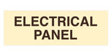 Ivory / Dark Brown Standard Electrical Panel Sign 