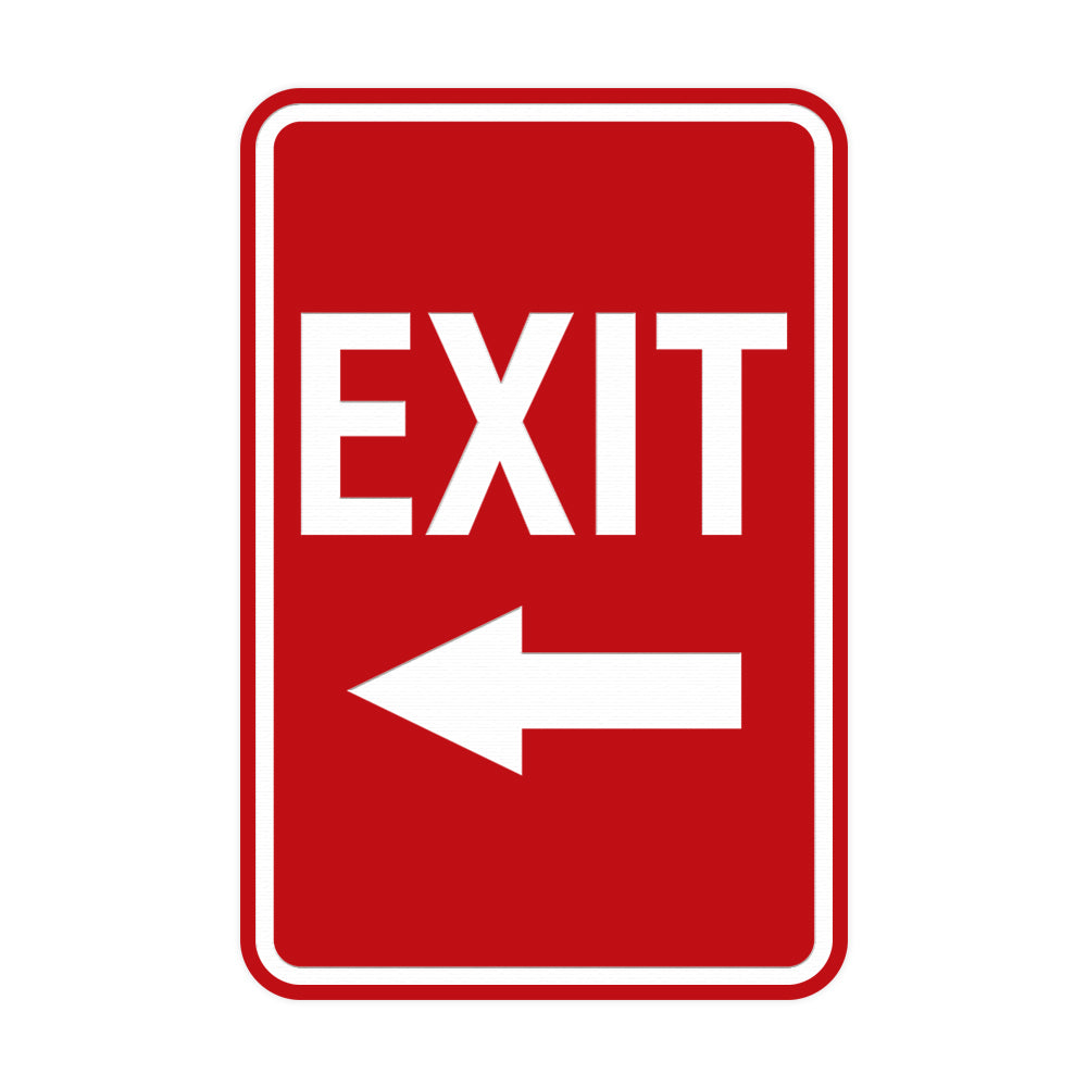 Portrait Round Exit Left Arrow Sign – Pacific Sign and Stamp portrait-round-exit-left-arrow-sign-pacific-sign-and-stamp