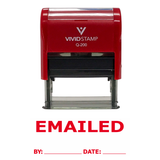 Emailed By Date Self Inking Rubber Stamp