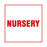 Signs ByLITA Square Nursery Sign with Adhesive Tape, Mounts On Any Surface, Weather Resistant, Indoor/Outdoor Use