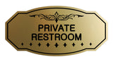 Victorian Private Restroom Sign