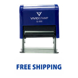 Free Shipping Self Inking Rubber Stamp
