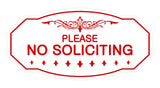 Victorian Please No Soliciting Sign