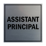 Signs ByLITA Square Assistant Principal Sign with Adhesive Tape, Mounts On Any Surface, Weather Resistant, Indoor/Outdoor Use