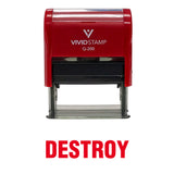 Destroy Office Self Inking Rubber Stamp