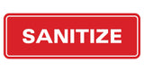 Signs ByLITA Standard Sanitize Sign