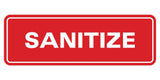 Signs ByLITA Standard Sanitize Sign