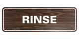 Signs ByLITA Standard Rinse Sign