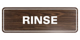 Signs ByLITA Standard Rinse Sign