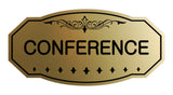 Brushed Gold Victorian Conference Sign