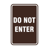 Portrait Round Do Not Enter Sign