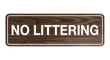 Signs ByLITA Standard No Littering Sign