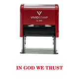 In God We Trust Self Inking Rubber Stamp