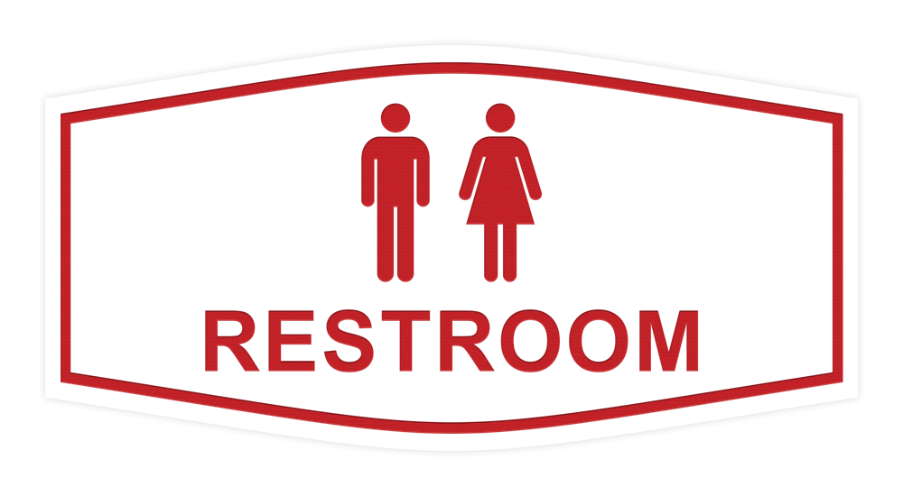 Signs ByLITA Fancy Unisex Restroom Sign