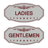 Victorian Ladies And Gents Sign Set