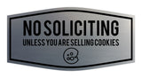Fancy No Soliciting (Unless You Are Selling Cookies) Wall or Door Sign