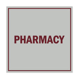 Signs ByLITA Square Pharmacy Sign with Adhesive Tape, Mounts On Any Surface, Weather Resistant, Indoor/Outdoor Use