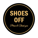 Signs ByLITA Circle Shoes off Please Thank you Sign