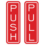 Classic Vertical Push Pull Door Sign