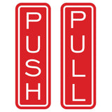 Classic Vertical Push Pull Door Sign