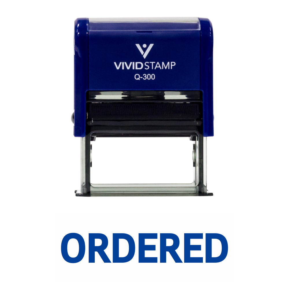 Ordered Self Inking Rubber Stamp