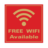 FREE WIFI AVAILABLE Wall / Door Sign