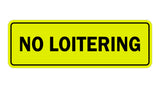 Signs ByLITA Standard No Loitering Sign