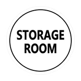 Signs ByLITA Circle Storage Room Sign