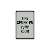 Portrait Round Fire Sprinkler Pump Room Sign