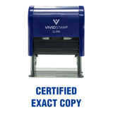 Certified Exact Copy Self Inking Rubber Stamp