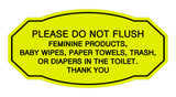 Victorian Please Do Not Flush Etiquette Sign