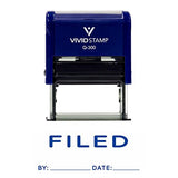 Filed By Date Self Inking Rubber Stamp
