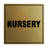 Signs ByLITA Square Nursery Sign with Adhesive Tape, Mounts On Any Surface, Weather Resistant, Indoor/Outdoor Use
