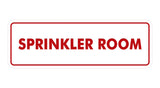 Signs ByLITA Standard Sprinkler Room Sign
