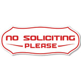 Stylish No Soliciting Sign