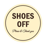 Signs ByLITA Circle Shoes off Please Thank you Sign