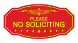 Victorian Please No Soliciting Sign