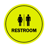 Signs ByLITA Circle All Gender Restroom Sign
