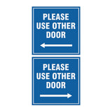 Signs ByLITA Square please use other door sign set with Adhesive Tape, Mounts On Any Surface, Weather Resistant, Indoor/Outdoor Use