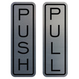 Classic Vertical Push Pull Door Sign