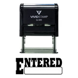 Entered Office Self-Inking Office Rubber Stamp
