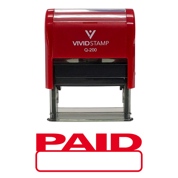 Basic Paid Self Inking Rubber Stamp – Pacific Sign and Stamp