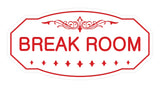 Victorian Break Room Sign
