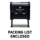 Packing List Enclosed Self Inking Rubber Stamp