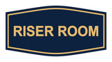 Navy Blue / Gold Signs ByLITA Fancy Riser Room Sign